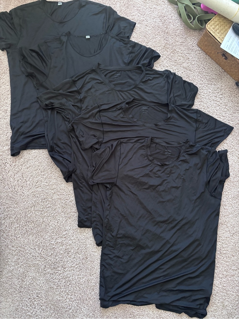 5 Airism Innerwear Tees